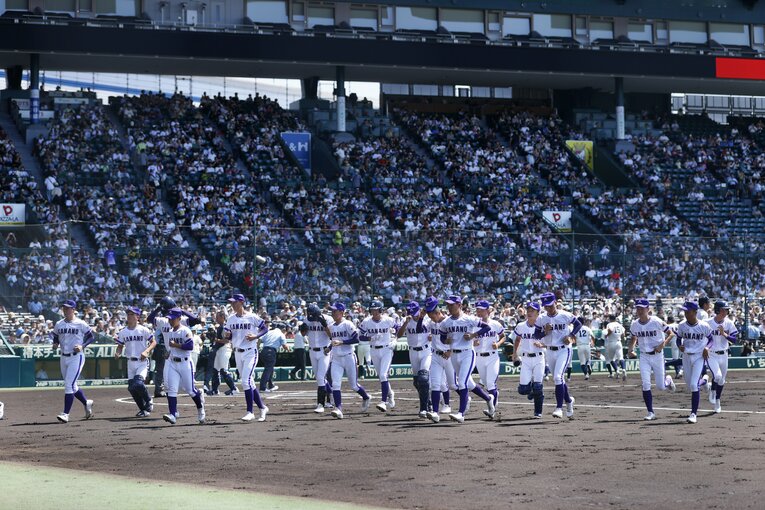 2024年夏の甲子園、西日本短大付に敗れた金足農　©Shigeki Yamamoto