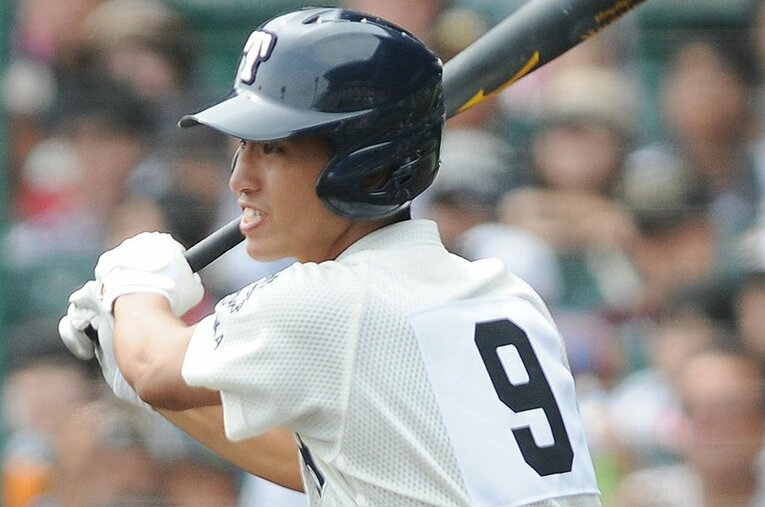 大阪桐蔭高校時代の水本弦。今は何に取り組んでいるのだろうか ／ photograph by JIJI PRESS