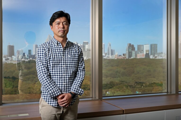 2019年インタビュー時の豊原アナ　©Shigeki Yamamoto