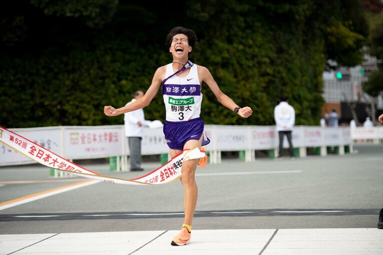 田澤廉（駒大）　第52回全日本大学駅伝 ／ photograph by Asami Enomoto