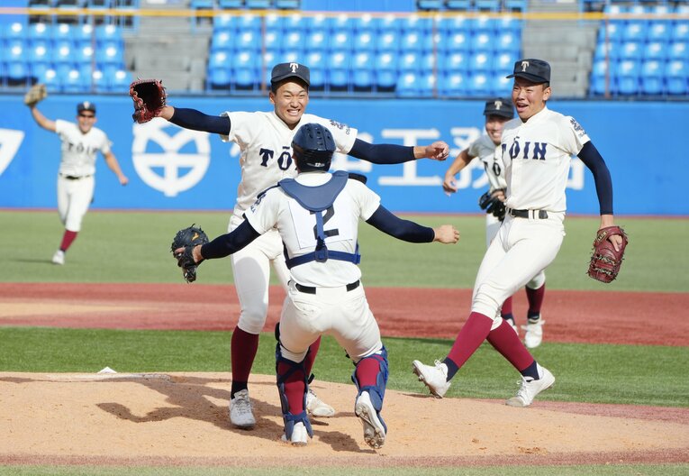 今年の高校の部では大阪桐蔭高が優勝した　©JIJI PRESS