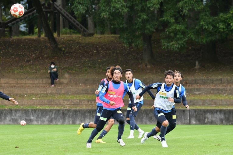 ヴァンフォーレ甲府の練習風景　©2022VFK