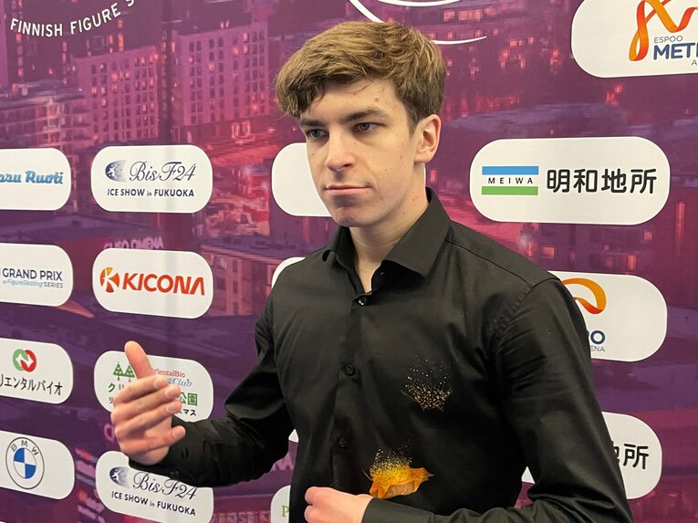 ウクライナ代表のスケーター、イヴァン・シュムラッコ　©Akiko Tamura