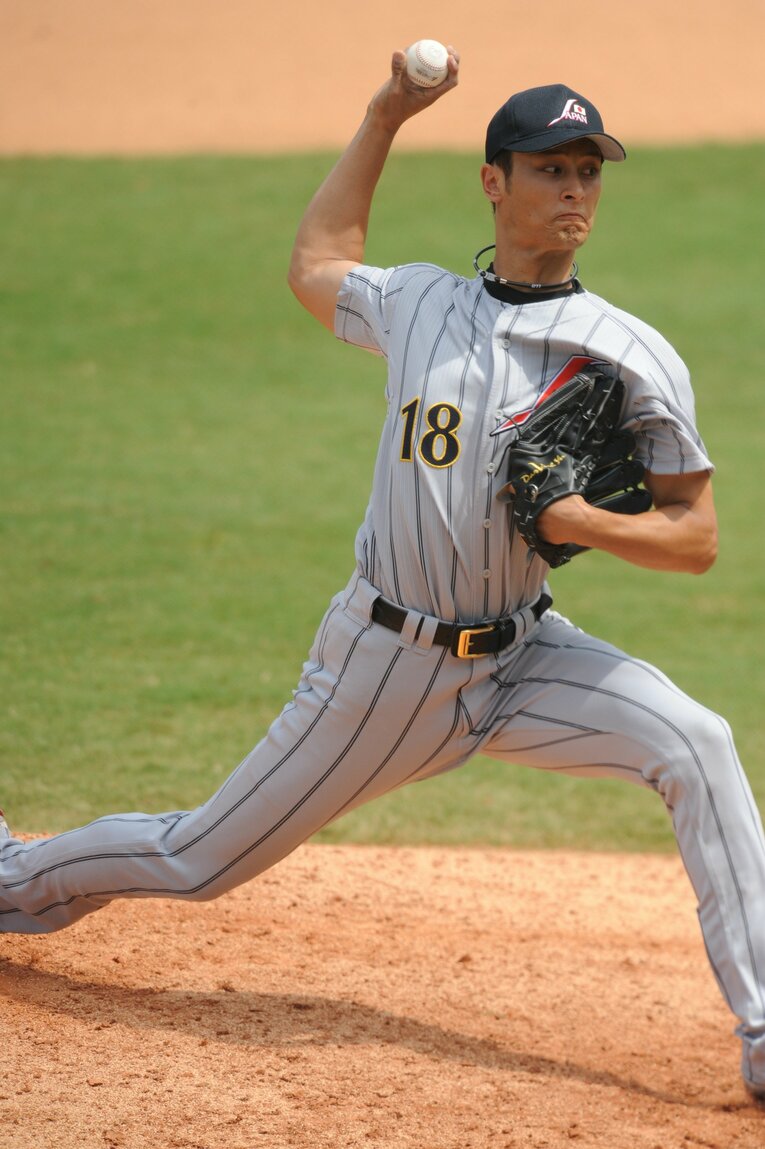 北京五輪のダルビッシュ（当時22歳）　©JMPA