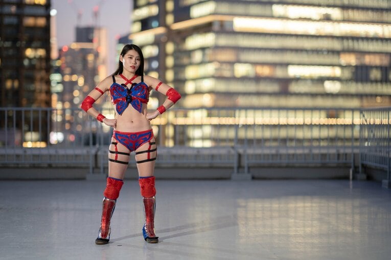 マリーゴールドのプロレスラー・橘渚　©Shiro Miyake