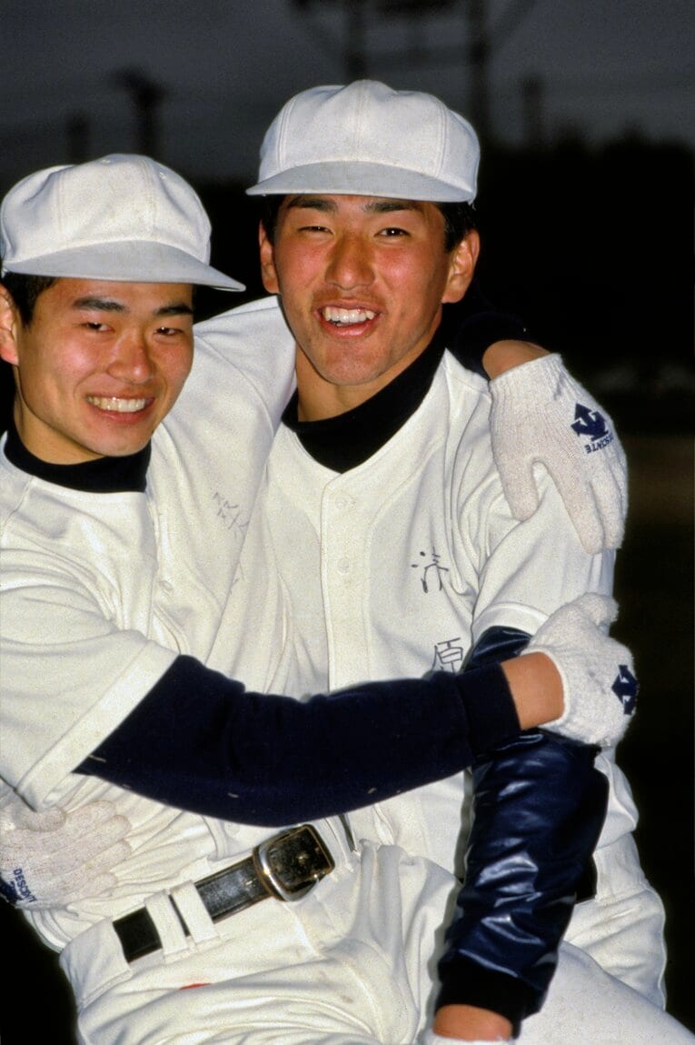 PL学園時代の桑田真澄と清原和博　©AFLO