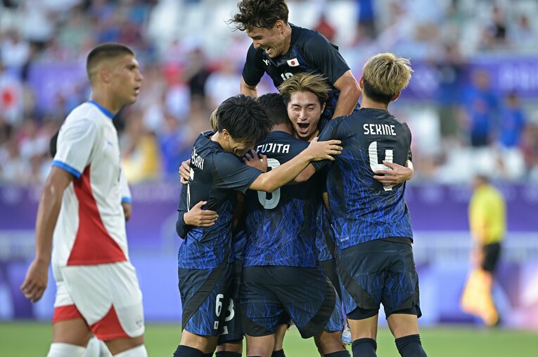 現地7月24日のパラグアイ戦で5－0の快勝を収めた日本代表　©Takuya Kaneko/JMPA