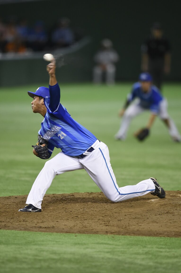 2016年CS第1ステージに登板した今永　©Hideki Sugiyama