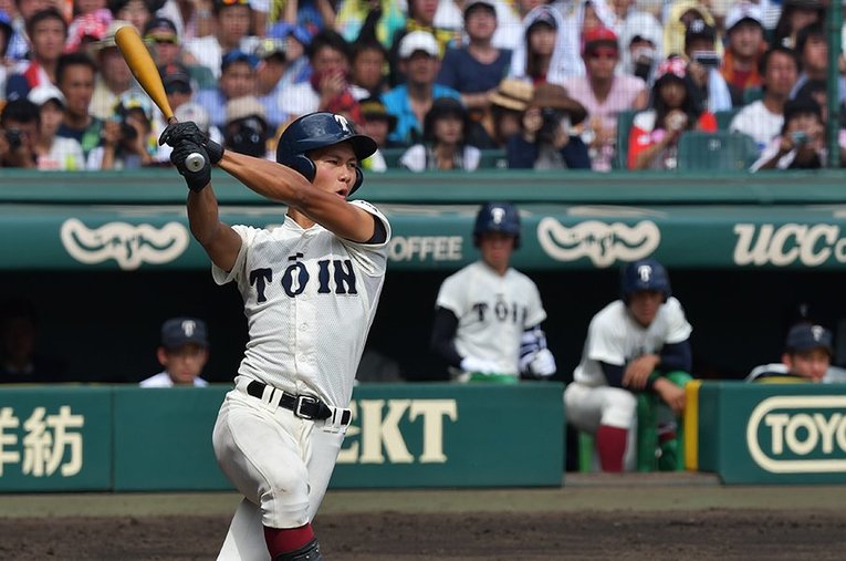 藤原恭大／大阪桐蔭 ／ photograph by Hideki Sugiyama