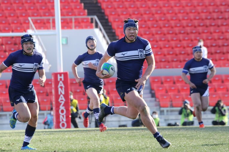 桐蔭学園時代の青木恵斗。帝京大に進学し、4年時の今季は主将を務めた　©Nobuhiko Otomo