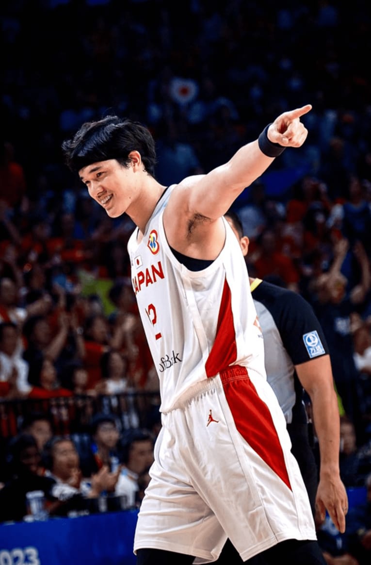 W杯カーボベルデ戦の渡邊雄太　©FIBA