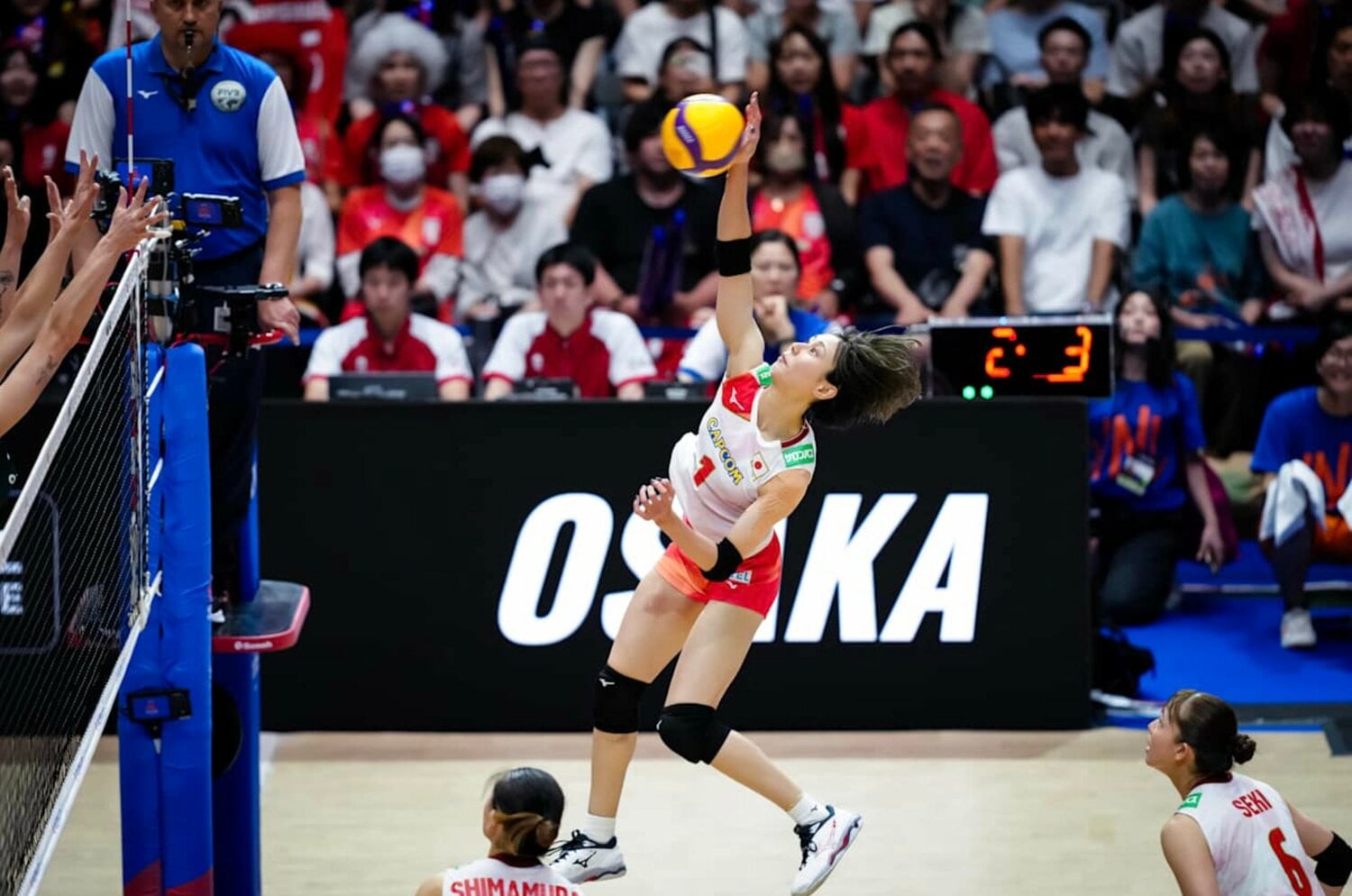 獅子奮迅の活躍でチームを救った和田由紀子　©︎Volleyball World