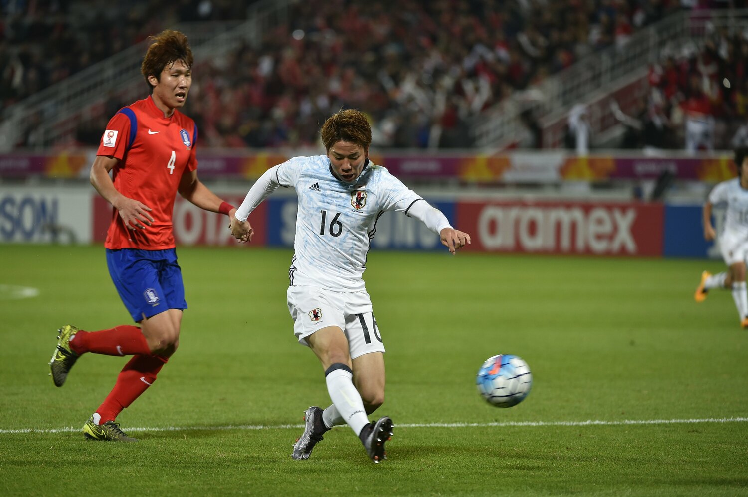 リオ五輪最終予選・韓国戦での浅野のゴール　©Takuya Sugiyama