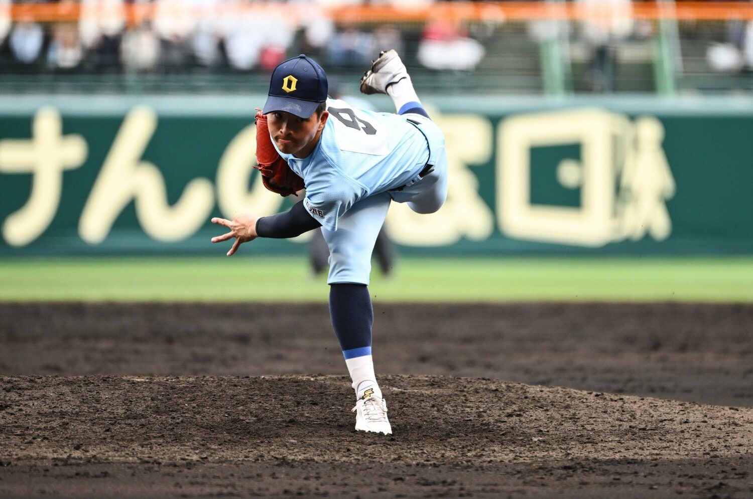 高3時のセンバツ決勝では山田の後を受け力投するも、大阪桐蔭相手に14失点 ©Hideki Sugiyama