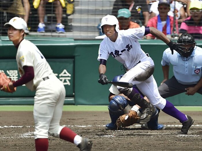 1イニング2三塁打に、内野二塁打。オコエ瑠偉の“陸上的”スピード。<Number Web> photograph by Kyodo News