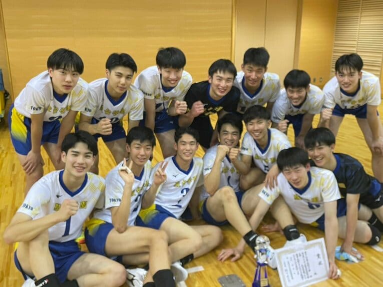 春高バレー3連覇への意気込みを語っていた駿台学園の選手たち。まさに有言実行の優勝だった　©︎Yuko Tanaka