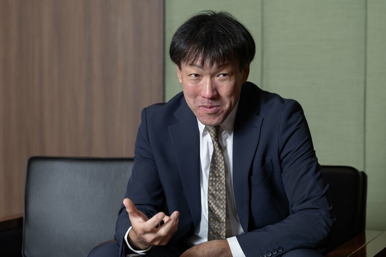 Number Webのインタビューに応じた多田野数人氏　©Tatsuo Harada