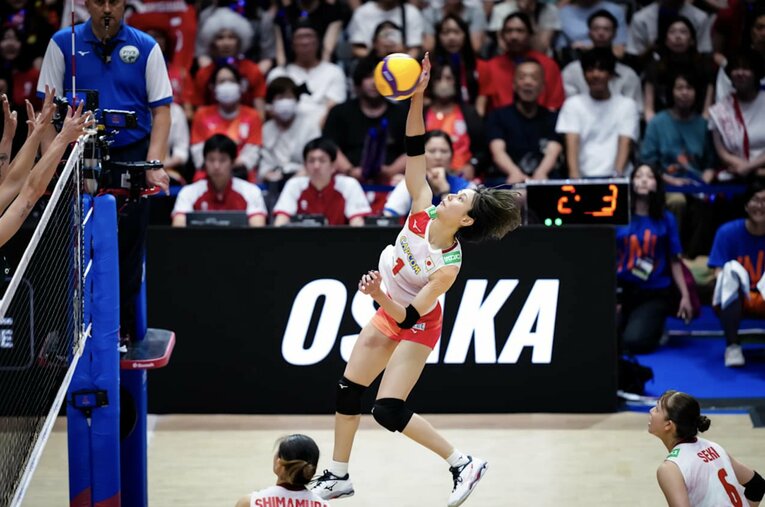 獅子奮迅の活躍でチームを救った和田由紀子　©︎Volleyball World