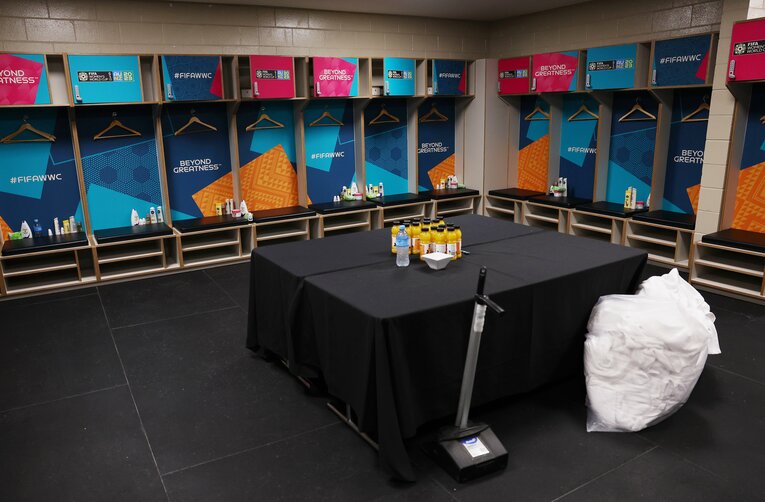 2023年の女子W杯など「日本の試合後きれいなロッカールーム」は度々話題になる（全3枚中の3枚目）　©Getty Images