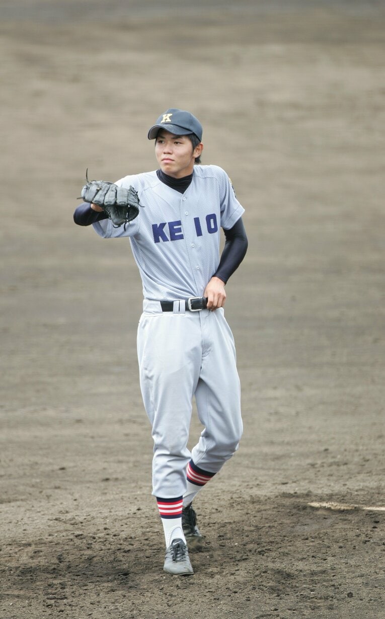 「力道山の孫」田村圭は慶応高、慶応大野球部のエースだった　©BUNGEISHUNJU