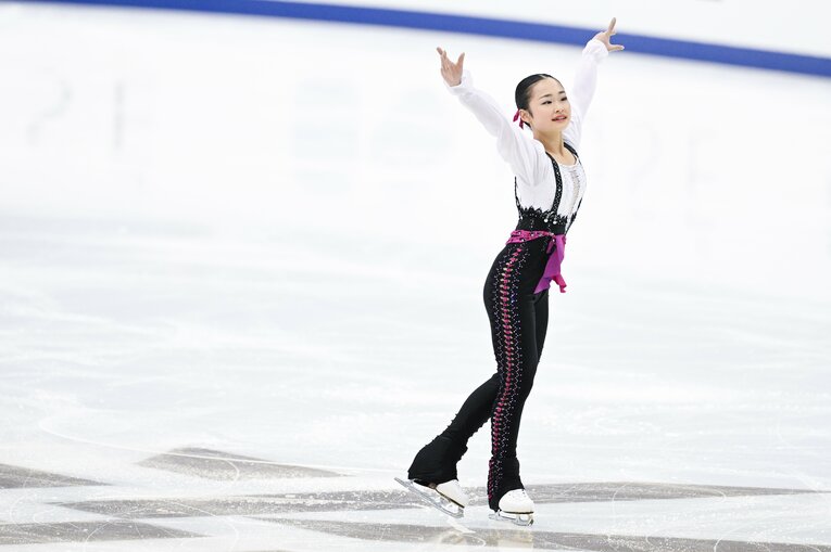 2023年全日本選手権、島田麻央の演技　©︎Asami Enomoto