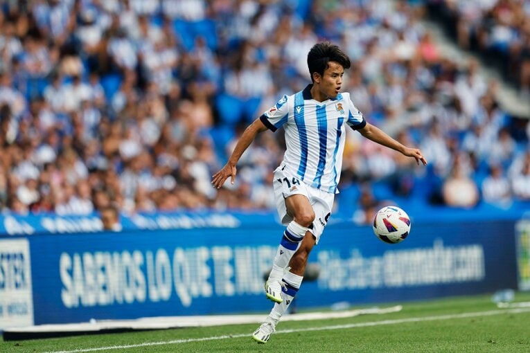 久保建英の“映像では見られない”「開幕ゴールの歓喜→顔を覆ってガッカリ」をカメラマンが撮った「ソシエダが勝ち切るためには久保の…」(22)