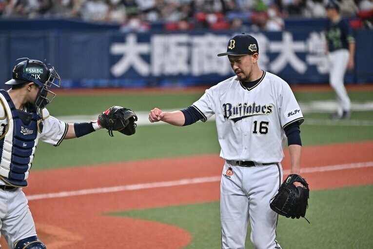 2022年日本シリーズでの平野佳寿　©Hideki Sugiyama