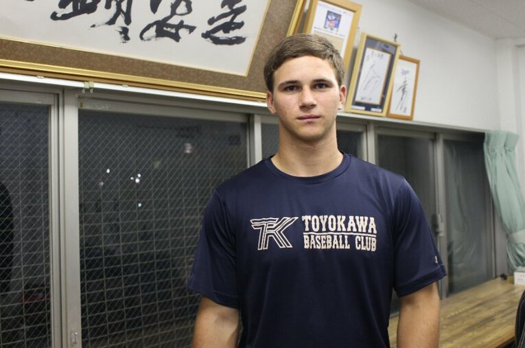 ヤクルトから2位指名を受けたモイセエフ・ニキータ（ドラフト前日に撮影） ／ photograph by NumberWeb