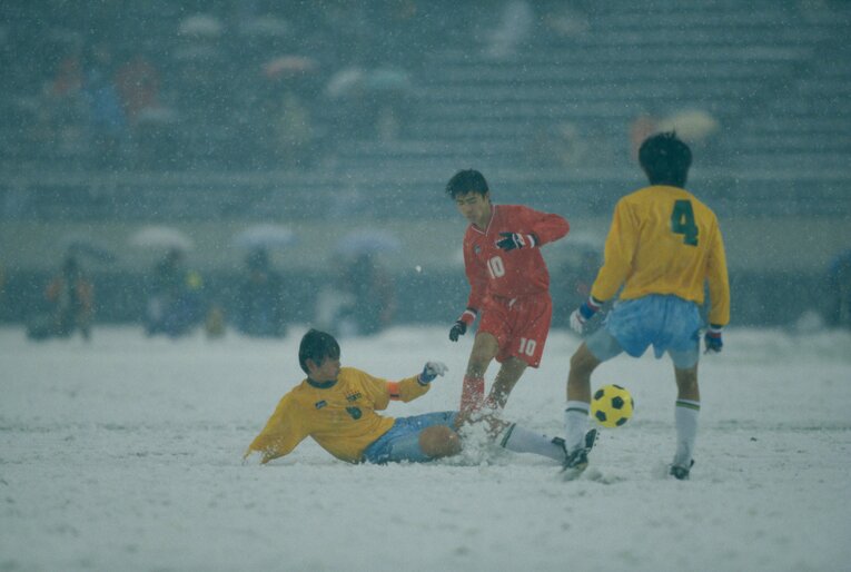 1998年の雪の決勝　©Kazuaki Nishiyama