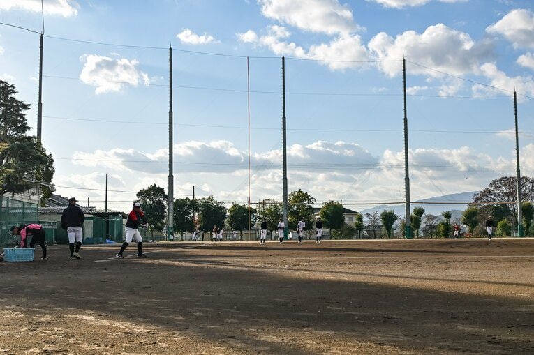現在の智弁学園の練習風景　©︎Nanae Suzuki